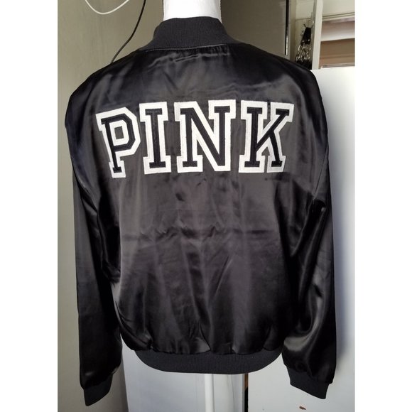 Victoria Secret Satin Bomber Size Medium - Picture 1 of 8